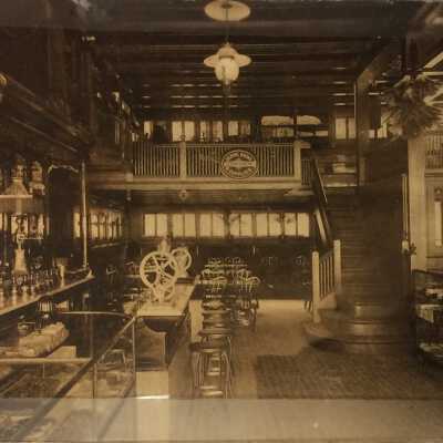 Postcard Interior Prosser Pharmacy, 1906
