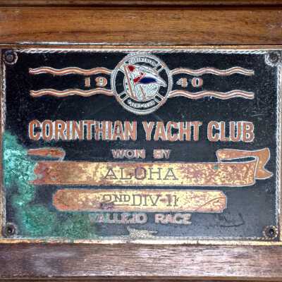 2nd Place Tropy from the Corinthian Yacht Club, 1940