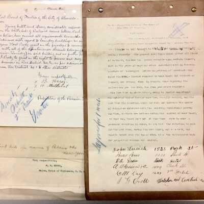 Folder with Petitions to the City, 1894-1898