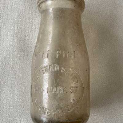 Half-pint Western Dairy cream bottle, c. 1900-1920