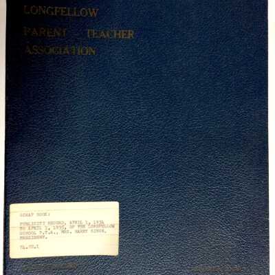 Longfellow School Scrap book, publicity record, 1934-1935