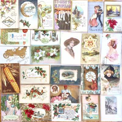 Postcards sent to Miss Elvah Sinnett, early 1900s