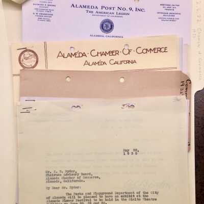 Correspondence about the Chamber of Commerce, 1935