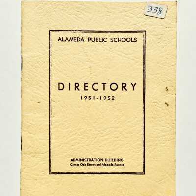 Public Schools Directory of Otto Rittler, 1951-1952