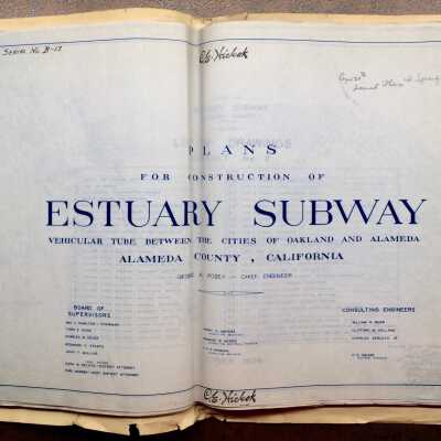 C. E. Hickok's set of Posey Tube blueprints, 1924