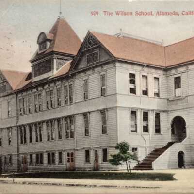 Postcard of Main Facade Wilson School, 1908