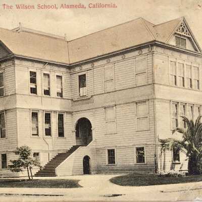 Postcard of 'The Wilson School', before 1911