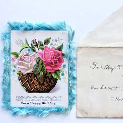 Birthday Card from William S. Clark to R. Frank Clark, 1885