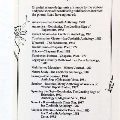 Acknowledgment / previously published