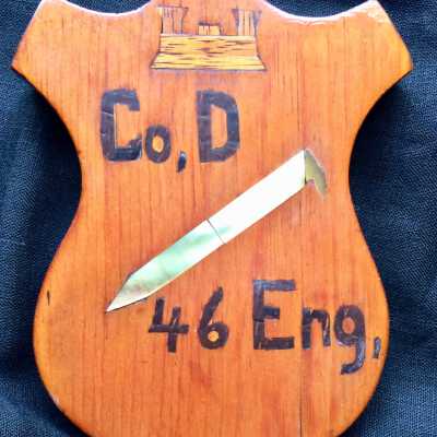 Plaque made by Fred W. Krueger during WWII