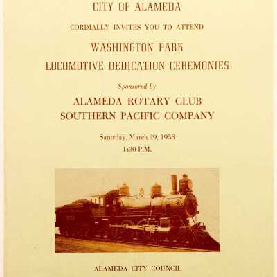 Program Dedication Washington Park Locomotive SP 1227, 1958