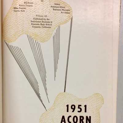 Alameda High School 'Acorn' for 1951