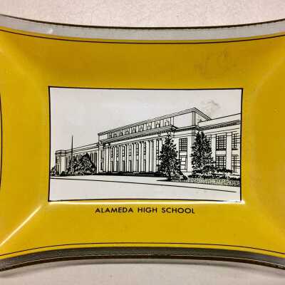 Alameda High School Souvenir Ash Tray, c. 1981