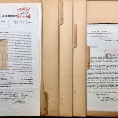 Documents from City Folders #100-104 & 109, 1924-1932