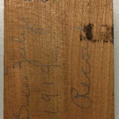 Back: Writing: See July 1919 Record.