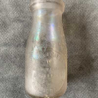 Golden Eagle Diary Milk Bottle from the Alameda Dump, early 1900s