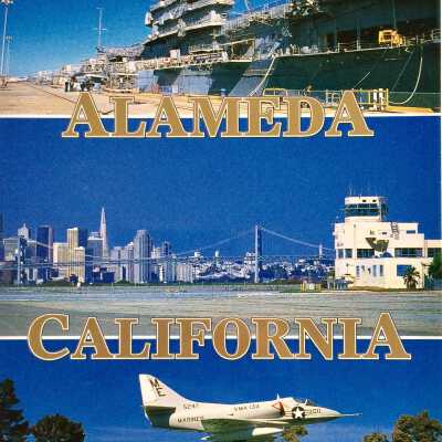 Postcard with three views of decommisioned NAS, c. 2005