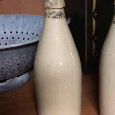 Pottery Ale Bottle from the yard of 1919 Pacific, before 1900