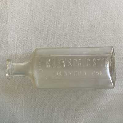 Riley's Drug Store medicine bottle, early 1900s