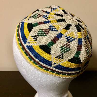 Hand-crocheted souvenir skull cap of the Smith family