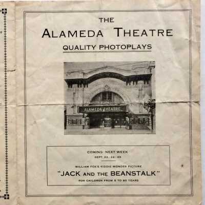 Program coming attractions Alameda Theatre, 1917-1920