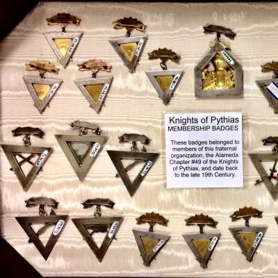 Medals presented to Knights Of Pythias Lodge Members, 19th century