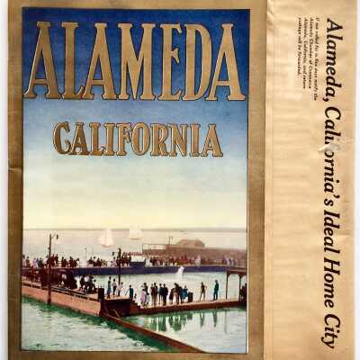 "Alameda, California' and envelope, 1911