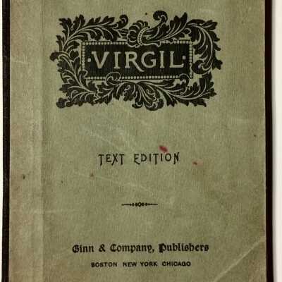 Textbook 'Virgil' published by Ginn & Co. from Alameda High School, c. 1926