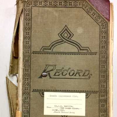 Minutes of the Alameda Improvement Club, 1930-1946
