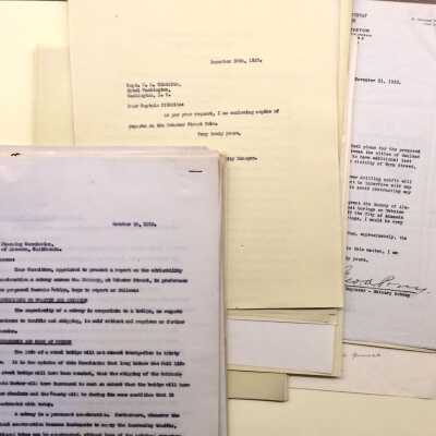 City correspondence about the Posey Tube construction, 1919-1926