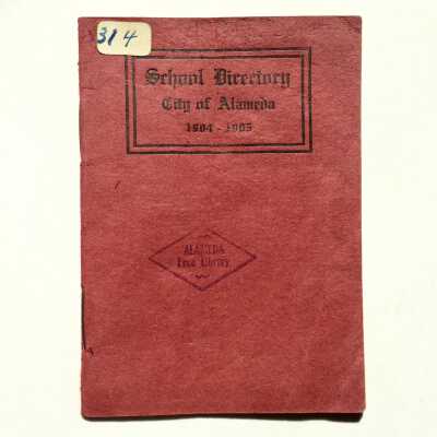 City of Alameda School Directory, 1904-1905