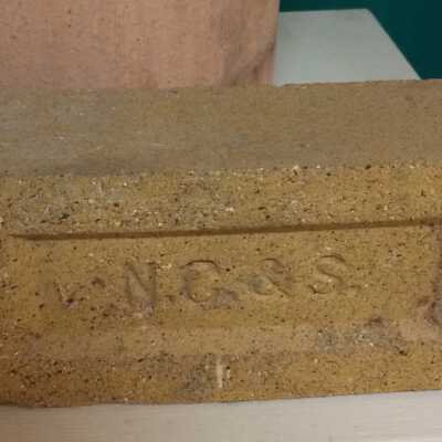 Yellow N.C. & S fire brick, c. 1904