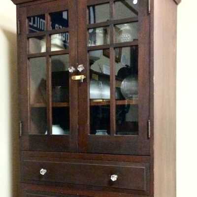 Pseudo Craftsman cabinet from the Heche family, c. 1915-1920
