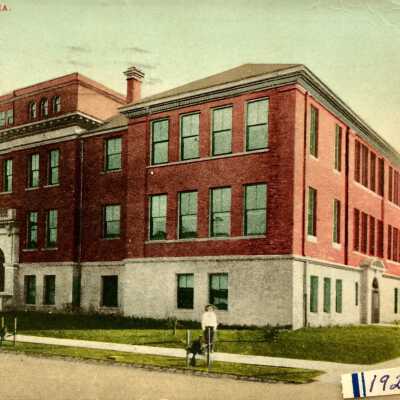 Postcard Alameda High School, 1921