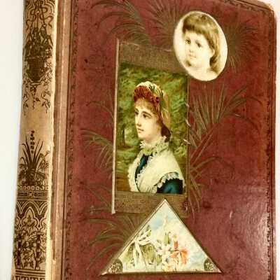 Scrapbook of Agnes Louise Thomsen, c. 1880s