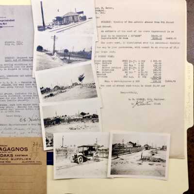 City documents about Street work, 1917