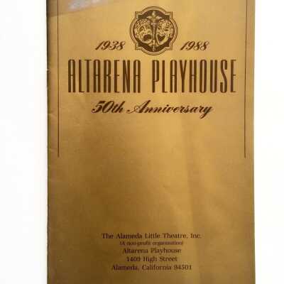 Program for 'Dames At Sea' at Altarena Playhouse, 1988