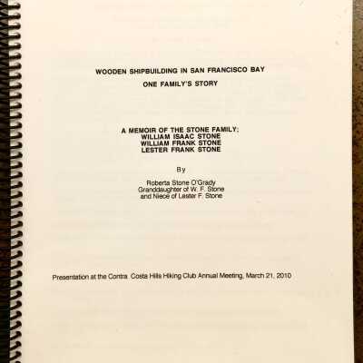 Hand-out from Memoir Presentation by Roberta Stone O'Grady, 2010