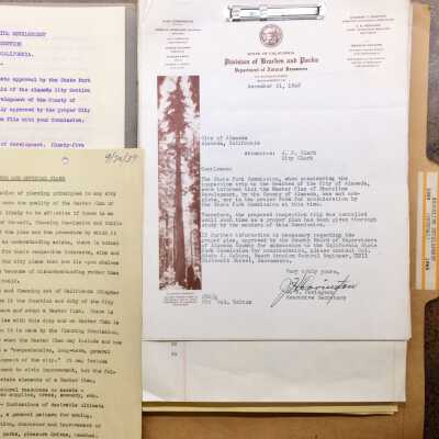 Folder with documents about Shoreline Development', 1939-1948