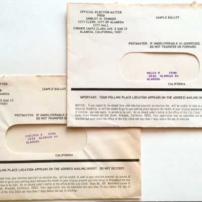 Ballot and voter information, 1964