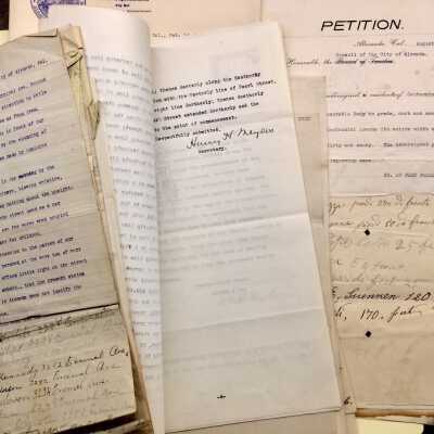 Folder with Miscellaneous City documents (#1801-1850), 1911-1918