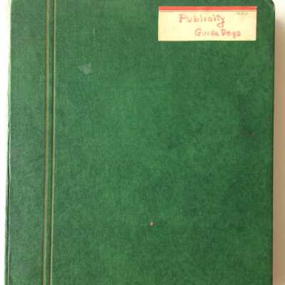 Publicity Binder/Scrapbook Guide Dogs for the Blind, 1963-1977