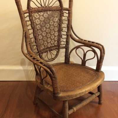 Wicker Child's chair, c. 1895
