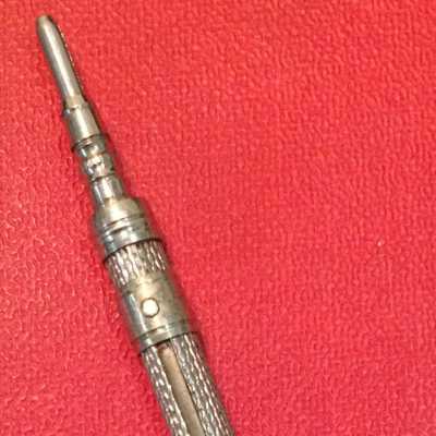 Retractable nickel plated lead pencil, early 1900s