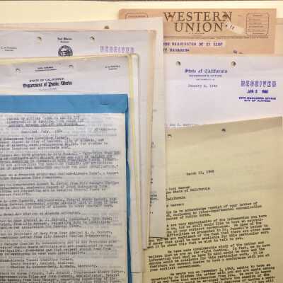 Documents pertaining to the Second Estuary Tube and Fruitvale Bridge, 1946-1954