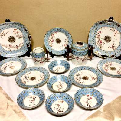 Covington Bros. partial tea set, c. 1891