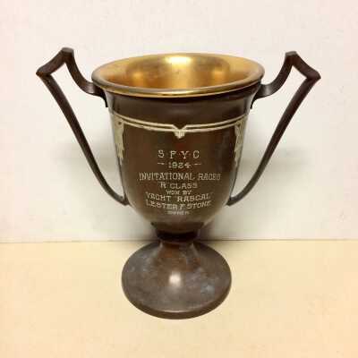S.F.Y.C 1924 Invitational Races Trophy won by Rascal, Lester F. Stone