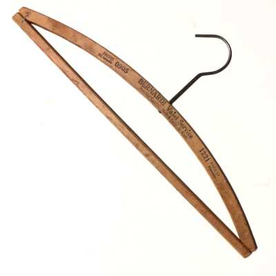 Wooden hanger advertising Bernardi's Valet Service, prior 1970