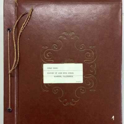 Scrapbook refering to the John Muir School, 1940s-1960s