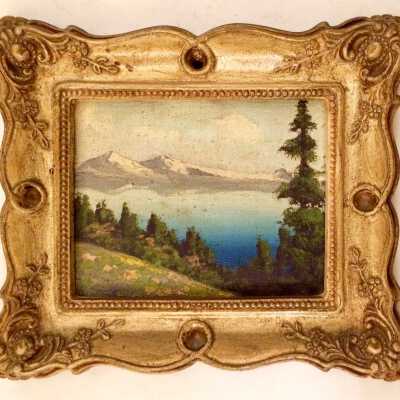 Lake Tahoe landscape by Richard de Treville, before 1929